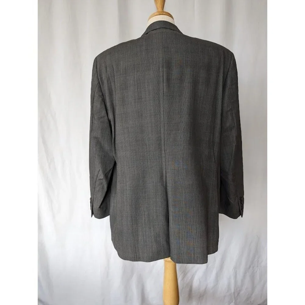 Men's BOTANY Five Hundred‎ 500 Suit Blazer Size 46 Regular 100% Virgin Wool Grey